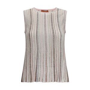 Missoni Women Sleeveless Ribbed Sequin Top